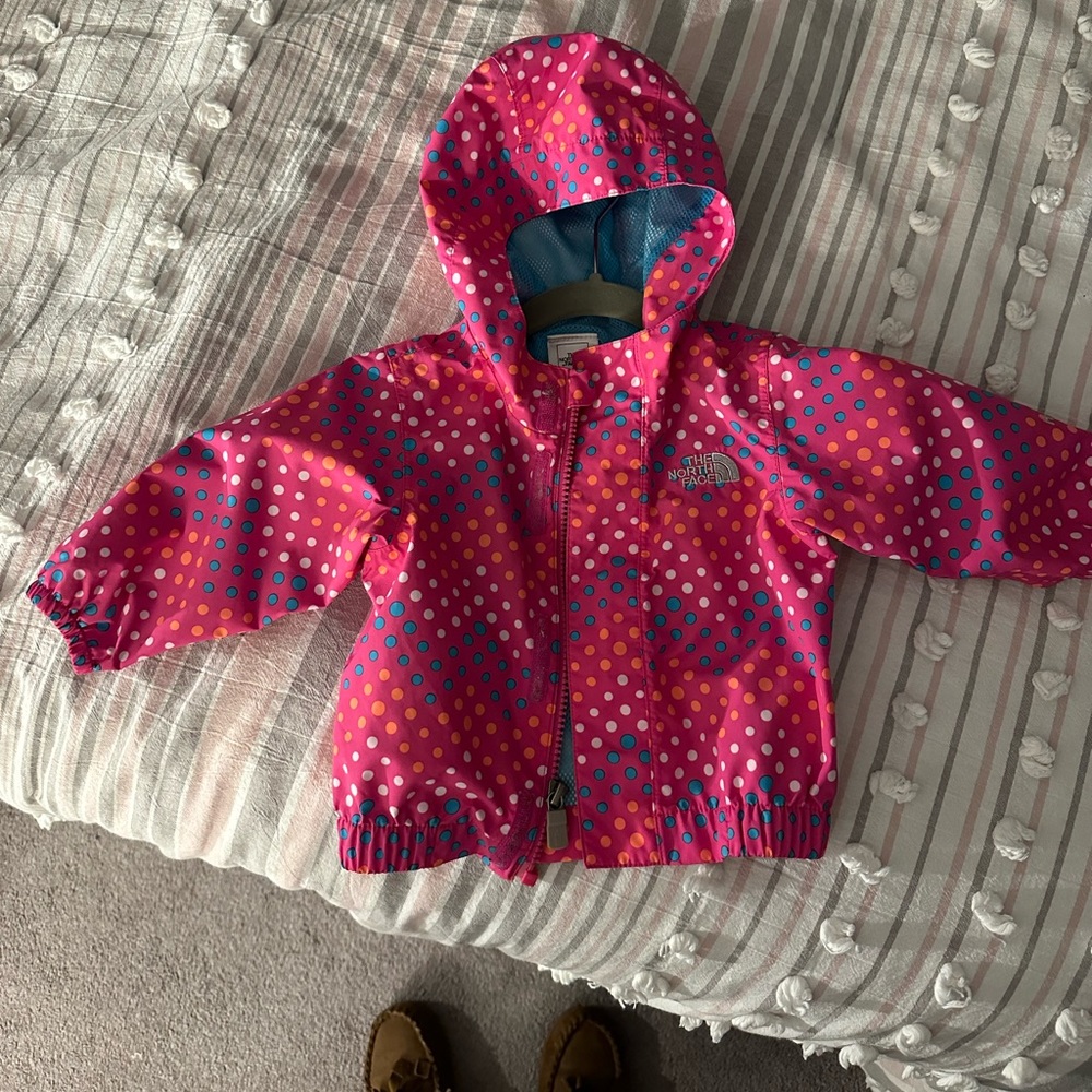NORTH FACE baby rain jacket 3-6mos